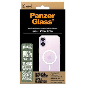 iPhone 16 Plus PanzerGlass HardCase MagSafe-kompatibel Cover - hvid/gennemsigtig