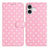 iPhone 16 Plus Pung Etui med Prikket Mønster - Pink