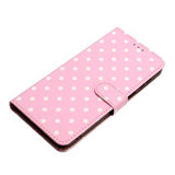 iPhone 16 Plus Pung Etui med Prikket Mønster - Pink