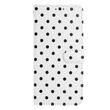 iPhone 16 Plus Pung Etui med Prikket Mønster - Hvid