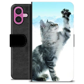 iPhone 16 Plus Premium Flip Cover med Pung - Kat