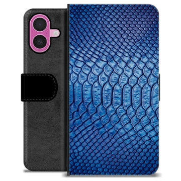 iPhone 16 Plus Premium Flip Cover med Pung - Læder