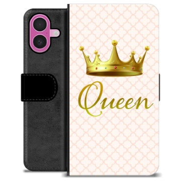 iPhone 16 Plus Premium Flip Cover med Pung - Dronning