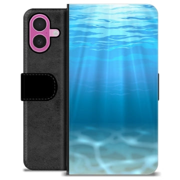 iPhone 16 Plus Premium Flip Cover med Pung - Hav