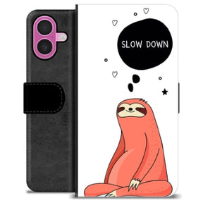 iPhone 16 Plus Premium Flip Cover med Pung - Slow Down