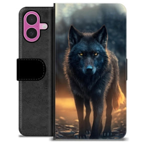 iPhone 16 Plus Premium Flip Cover med Pung - Ulv