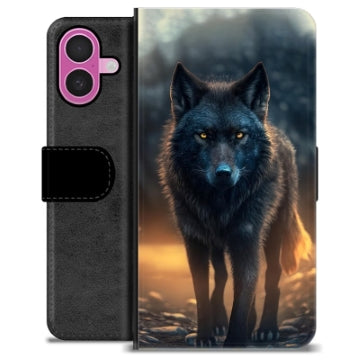 iPhone 16 Plus Premium Flip Cover med Pung - Ulv