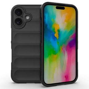 iPhone 16 Plus Rugged TPU Cover - Sort