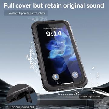 iPhone 16 Plus Shellbox M Series IP68 vandtæt cover - dykkercover med MagSafe-kompatibilitet - Sort