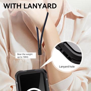 iPhone 16 Plus Shellbox M Series IP68 vandtæt cover - dykkercover med MagSafe-kompatibilitet - Sort