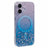 iPhone 16 Plus Sparkle Glow MagSafe Cover - blå