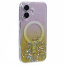 iPhone 16 Plus Sparkle Glow MagSafe Cover - gul