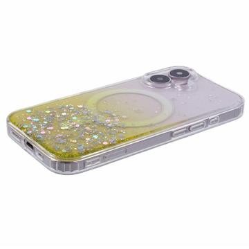iPhone 16 Plus Sparkle Glow MagSafe Cover - gul