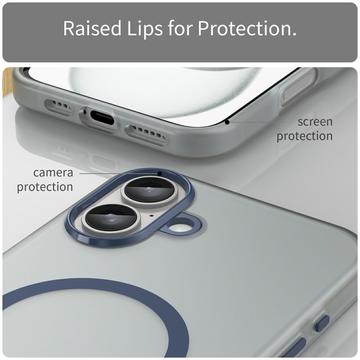 iPhone 16 Plus UltraGuard Matte MagSafe Cover - mørkeblå