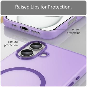 iPhone 16 Plus UltraGuard Matte MagSafe Cover - Mørk lilla