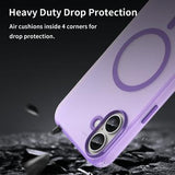 iPhone 16 Plus UltraGuard Matte MagSafe Cover - Mørk lilla
