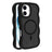 iPhone 16 Plus Bølgekant magnetisk hybrid cover - sort