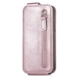 iPhone 16 Plus Lynlåslomme Vertikal Flip Cover - Rødguld