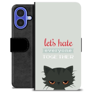 iPhone 16 Premium Flip Cover med Pung - Vred Kat