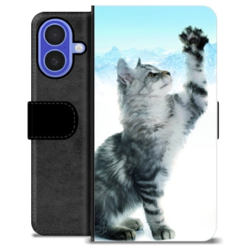 iPhone 16 Premium Flip Cover med Pung - Kat