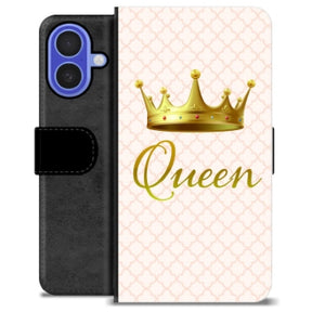 iPhone 16 Premium Flip Cover med Pung - Dronning