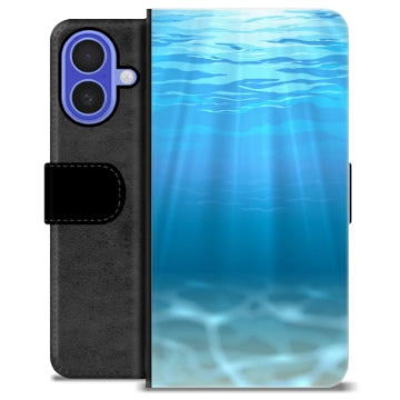 iPhone 16 Premium Flip Cover med Pung - Hav