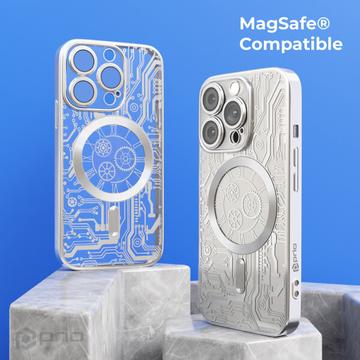 iPhone 16 Prio Elegant Mag Cover m. Beskyttelse til kameralinse - Sølv