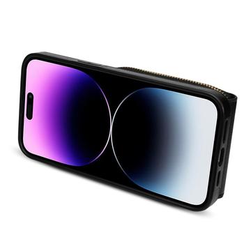 iPhone 16 Pro Alt-i-et cover med pung og rem - Sort