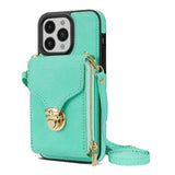 iPhone 16 Pro Alt-i-et cover med pung og rem - Mynte