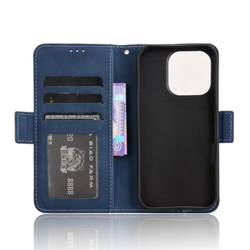 iPhone 16 Pro Kortholder Pung Etui - Blå