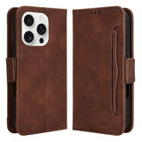 iPhone 16 Pro Kortholder Pung Etui - Brun