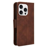 iPhone 16 Pro Kortholder Pung Etui - Brun