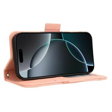 iPhone 16 Pro Kortholder Pung Etui - Pink