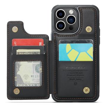 iPhone 16 Pro Caseme C22-etui RFID-kortpung - Sort