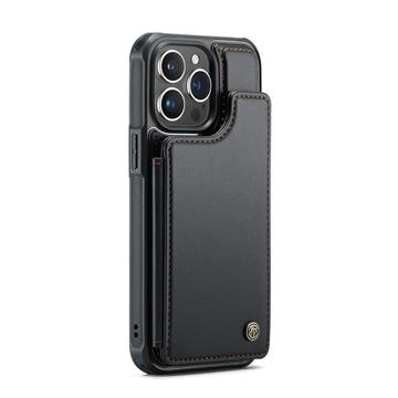 iPhone 16 Pro Caseme C22-etui RFID-kortpung - Sort