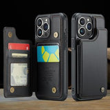 iPhone 16 Pro Caseme C22-etui RFID-kortpung - Sort