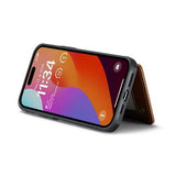 iPhone 16 Pro Caseme C22-etui RFID-kortpung - brun