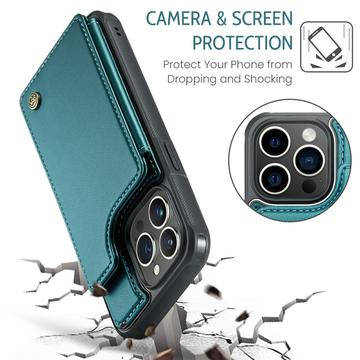 iPhone 16 Pro Caseme C22-etui RFID-kortpung - grøn