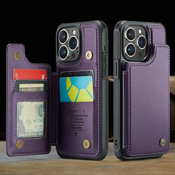 iPhone 16 Pro Caseme C22-etui RFID-kortpung - lilla