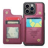 iPhone 16 Pro Caseme C22-etui RFID-kortpung - rød