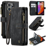 iPhone 16 Pro Caseme C30 Multifunktionel Pung - Sort