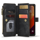 iPhone 16 Pro Caseme C30 Multifunktionel Pung - Sort