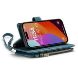iPhone 16 Pro Caseme C30 Multifunktionel Pung - Blå