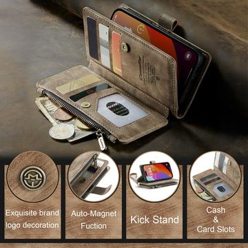 iPhone 16 Pro Caseme C30 Multifunktionel Pung - Brun