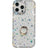 iPhone 16 Pro CrystalGlow Hybrid Cover med Ringholder - stjerner / gennemsigtig