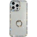 iPhone 16 Pro CrystalGlow Hybrid Cover med Ringholder - gennemsigtig