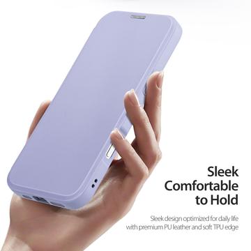 iPhone 16 Pro Dux Ducis Skin X Pro Magnetisk Flip Cover - Lilla