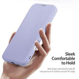 iPhone 16 Pro Dux Ducis Skin X Pro Magnetisk Flip Cover - Lilla