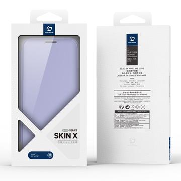 iPhone 16 Pro Dux Ducis Skin X Pro Magnetisk Flip Cover - Lilla