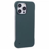 iPhone 16 Pro Plastik Cover Uden Sider - Mørkegrøn